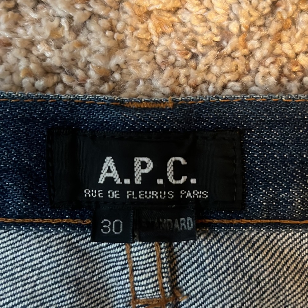A.P.C straight denim, 30x30 - Picture 5 of 9